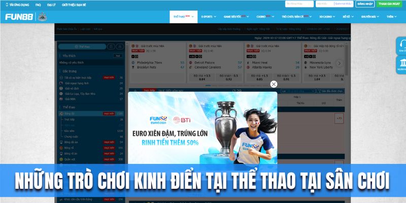 Những trò chơi kinh điển tại thể thao tại sân chơi